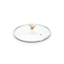 Glass Lid with Beechwood Knob, DIA28 cm