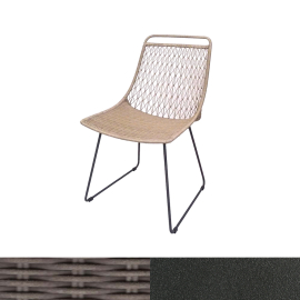 Kim, Outdoor Dining Chair, Graphite-Pebble