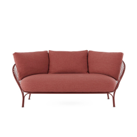 Hiray, Outdoor Sofa, Russet/Brick Red