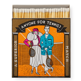 Anyone for Tennis, Square Match Box, 125 Pcs