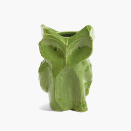 After Midnight, Marni, Owl Vase, Small, Green