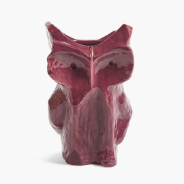 After Midnight, Marni, Owl Vase, Large, Aubergine