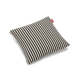 Square Pillow Terry, Black-Creme