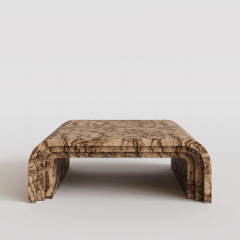 Beetle Round, Coffee Table, Olive Ash Burl