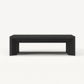 Beetle Rectangular, Coffee Table, Black Oak