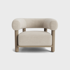 Mariko, Lounge Chair, Pebble-Washed Oak