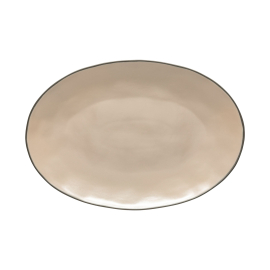 Stacked Organic, Oval Platter, Cremini