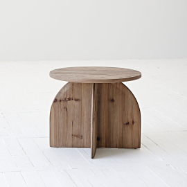 Arc, Side Table, Recycled Elm & Pine