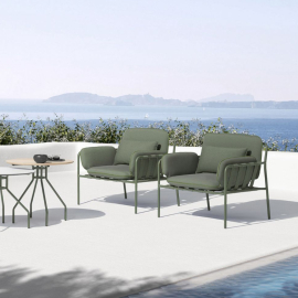 Aura, Outdoor Lounge Chair, Green