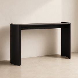 Luma, Console Table, Black Oak