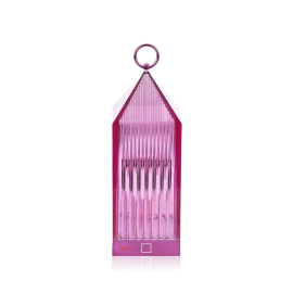Lantern, Rechargeable Outdoor Lamp, Mauve