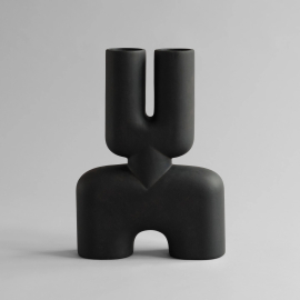 Cobra, Double Vase, Medio, Coffee