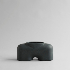 Cobra, Vase, Fat, Medio, Black