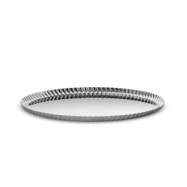 Pleats, Round Tray, Steel
