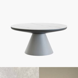 Marrakech, Outdoor Coffee Table, Sand-White Travertino Romano