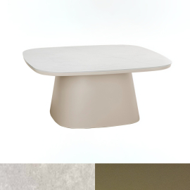 5540H, Outdoor Coffee Table, Light Brown-White Travertino Romano
