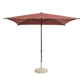 Terrazza, Square Parasol, Off-White-Burgundy