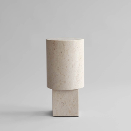 Column, Side Table, Limestone
