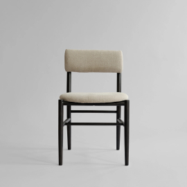 Nama, Dining Chair, Coffee Black-Linen