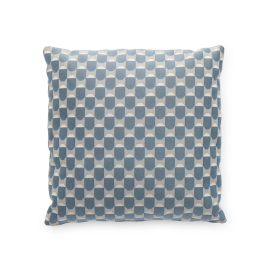Liberty Obi Check, Outdoor Cushion, Blue, Square