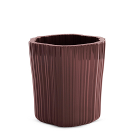 Corteza, Small Cachepot, Burgundy 