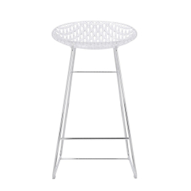 Smatrik, Counter Stool, Crystal-Chrome