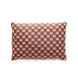 Liberty Obi Check, Outdoor Cushion, Rust, Rectangular