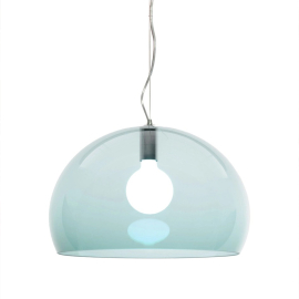 F/LY Transparent, Pendant Lamp, Petrol
