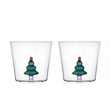 White Bear and Wish Tree, Tumbler, Petrolblue, Set of 2