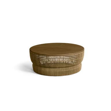 Debbie, Outdoor Coffee Table, Honey Teak-Natural, DIA90 cm
