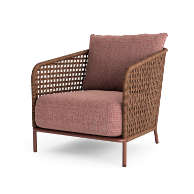 Liana, Outdoor Lounge Chair, Brique-Brown 