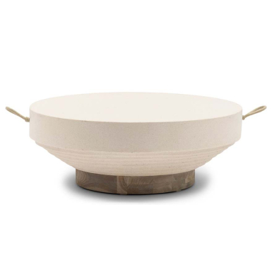 Orbit, Coffee Table, Silver Age Teak-White, DIA80 cm