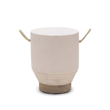 Orbit, Coffee Table, Silver Age Teak-White, DIA32 cm