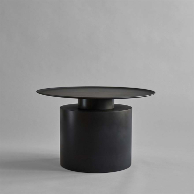 Pillar, Table, Low, Burned Black