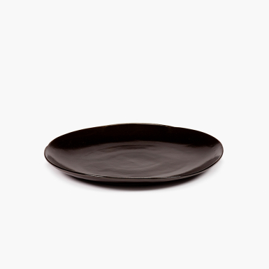 La Mere Dinnerware, Dinner Plate, Ebony, Dark Brown