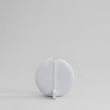 Guggenheim Vase, Petit, Bone White