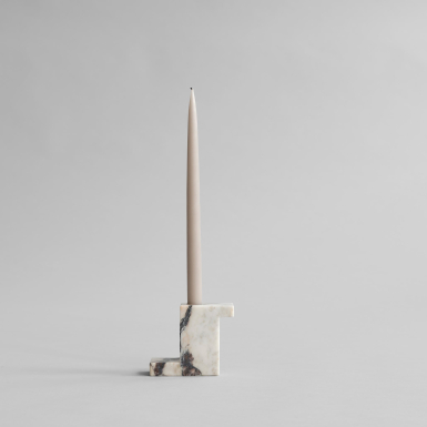Brick, Candle Holder, Tall, Calacatta