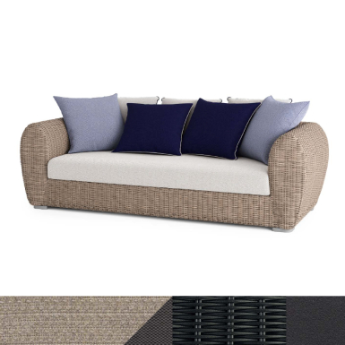 Largo Club, Outdoor Sofa, Lava-Beige