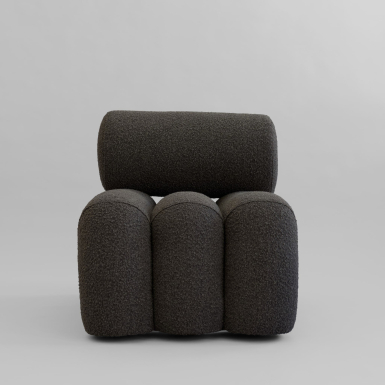Foku, Lounge Chair, Deep Taupe
