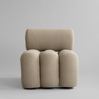 Foku, Lounge Chair, Smoked Sand