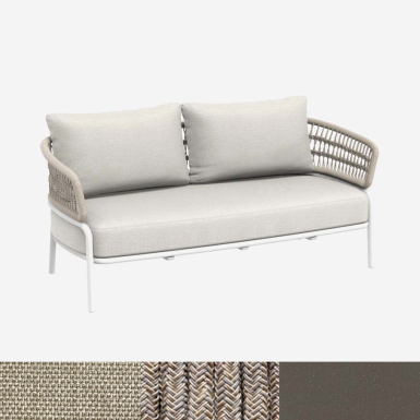 Ibiza, 2-Seater Outdoor Sofa, Taupe-Honey-Beige