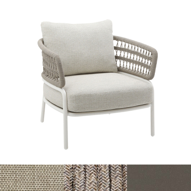Ibiza, Outdoor Lounge Chair, Taupe-Honey-Beige