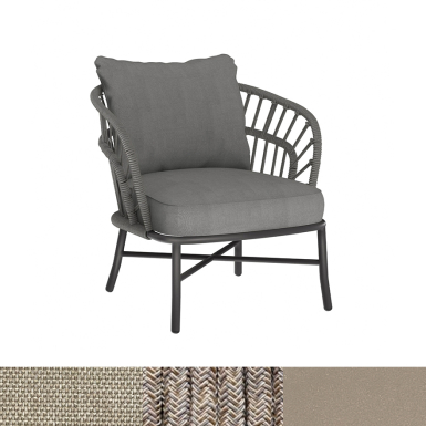 Nest, Outdoor Lounge Chair, Nutmeg-Honey-Beige