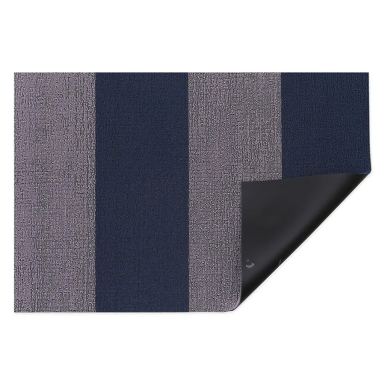 Duo Stripe Shag Doormat, Berry, 46 x 71 cm