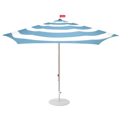 Stripesol, Parasol & Base, Wave Blue-Light Gray Base