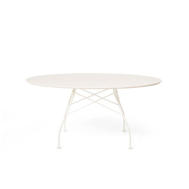 Glossy XXL, Outdoor Dining Table, Round, White