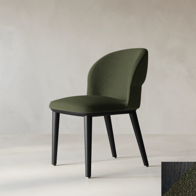 Pileus, Dining Chair, Kale - Black Oak