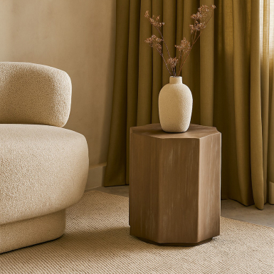 Felix, Side Table, Washed Oak