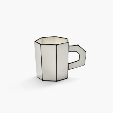 Carte Blanche, Tea Cup, White-Black