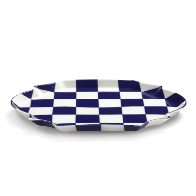 Fete des Betes, Serving Tray, Blue-White